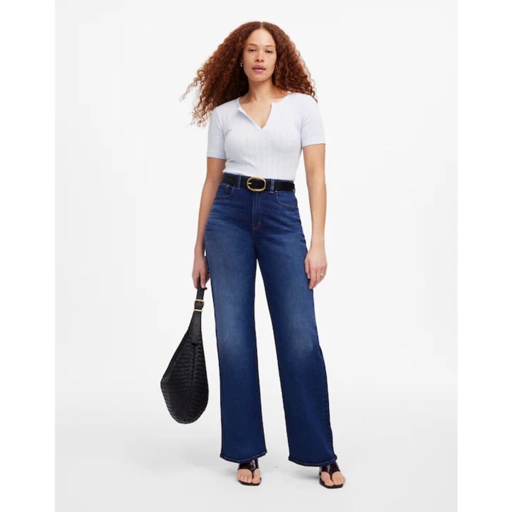 Madewell The Perfect Vintage Wide-Leg Jean in Pipestone Wash Size 28